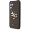 Etui Guess Grained Big 4G Logo Small     Classic Logo do Samsung Galaxy S25 brązowy